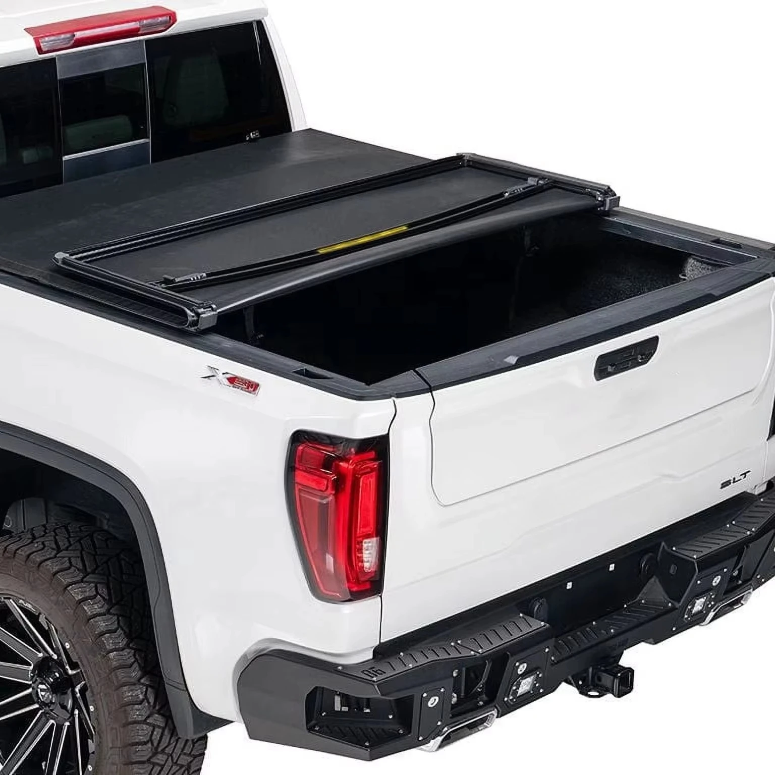 Cheap Price High Quality Customize Waterproof Vinyl Soft Tri-Fold Truck Bed Tonneau Cover For GMC Sierra No-Drilling