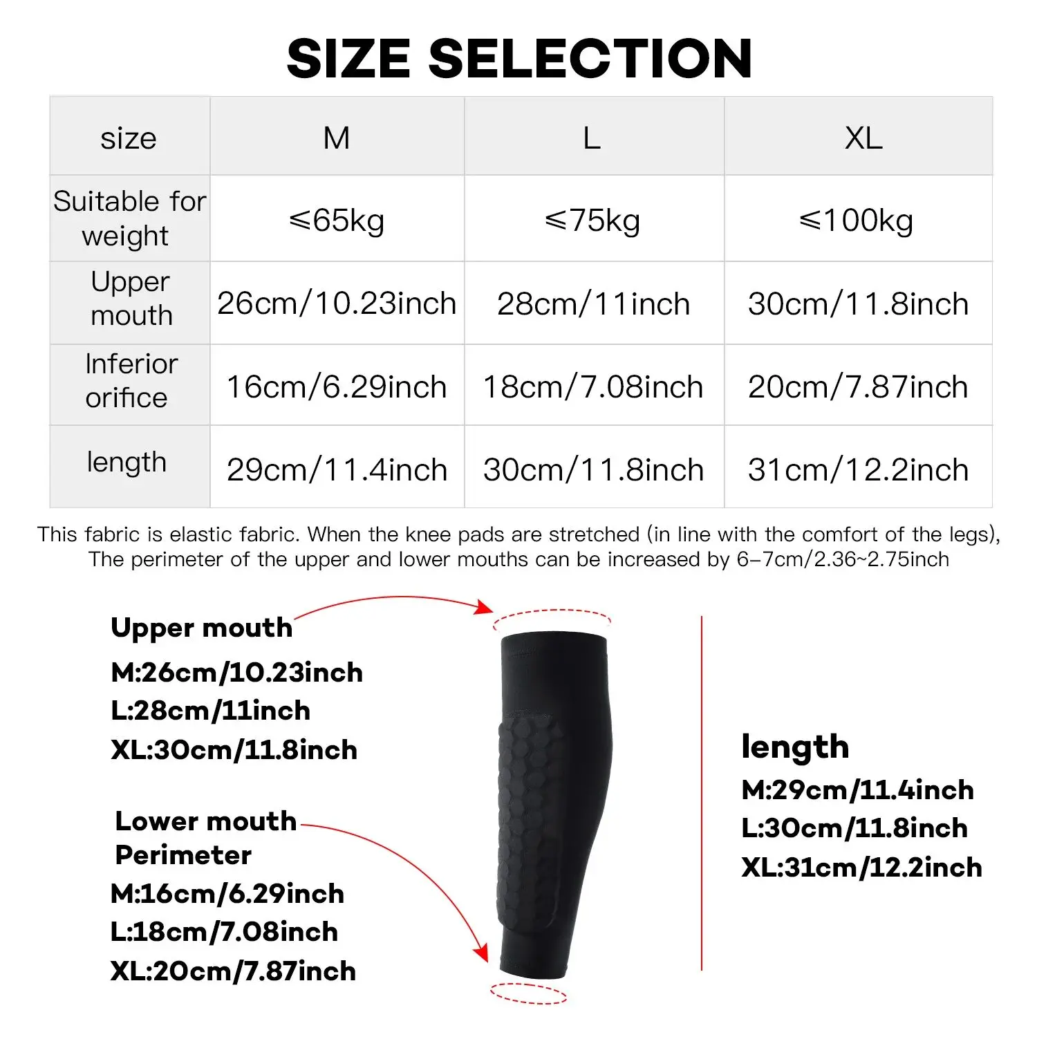 1/2PCS Football Shin Guard Socks Sleeves with Foam,Calf Compression Sleeve Honeycomb Pads,Sports Legging & Soccer Equipment view 5