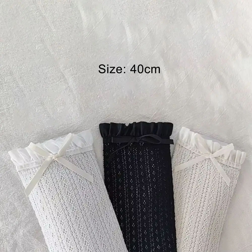 لطيف الدانتيل شبكة جوارب طويلة إلى الركب كشكش الحلو مطابقة العجل الجوارب JK جوارب شبكية للنساء الفتيات