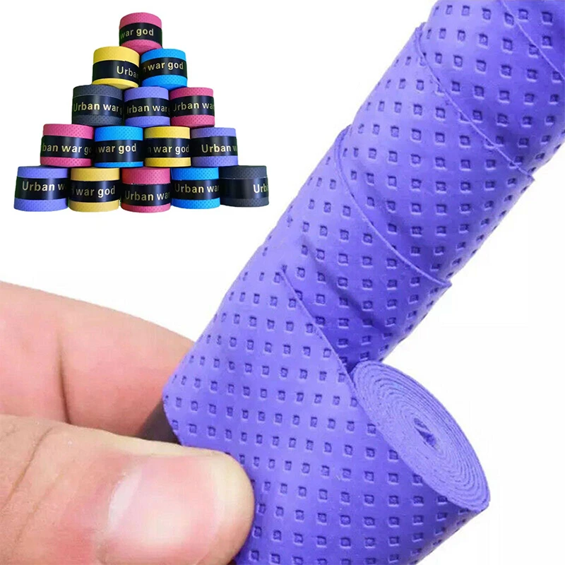 PU Absorbent Anti Slip Grip Strap Tennis Badminton Racket Grip Fishing Rod Handle Bicycle Handlebar Grip Accessory Sport Protect