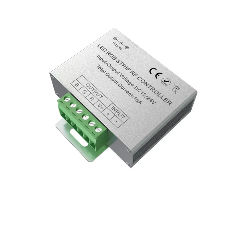 RGB Remote Strip Light Controller Led Touch Control 12V 24V 18A With Remote RF433 Mhz