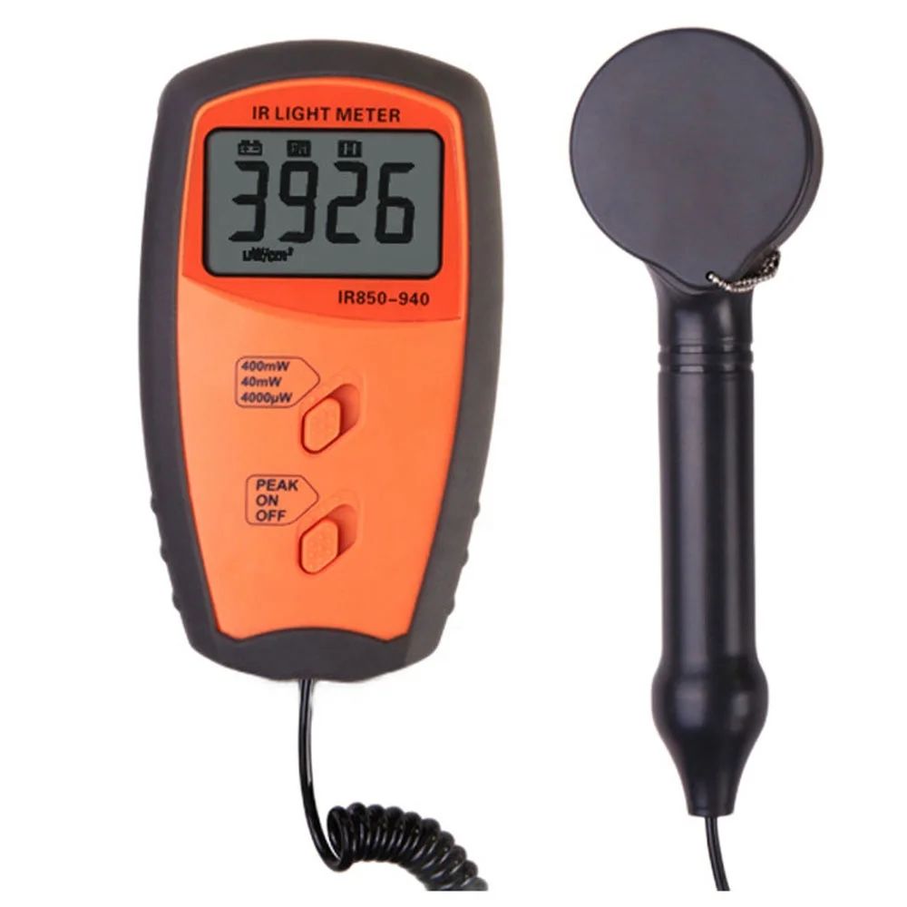 IR LIGHT METER IR850-940 SIPIN sensors and precision filters Infrared radiation intensity 1uW/cm2-400 mW/cm2
