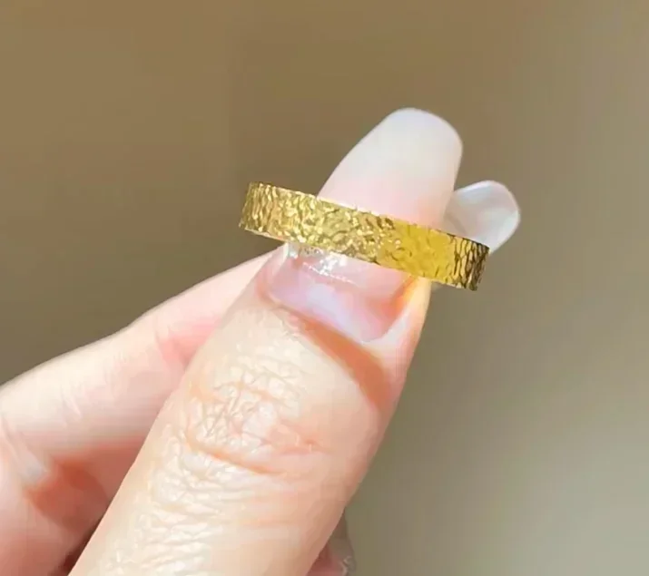 Eldorado Gold  18k no demolding rings for lovers engagement rings