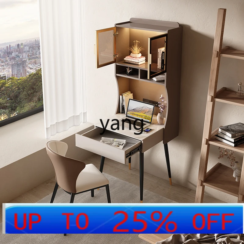 

Левый светлый роскошный стол, книжная полка, встроенный прикроватный учебный стол, письменный стол, мини-комбинация