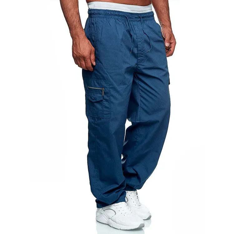 

Men's Casual Cargo Pants, Spring Autumn Outdoor Sports Hiking Straight Leg Trousers , Man Baggy Joggers Pants
