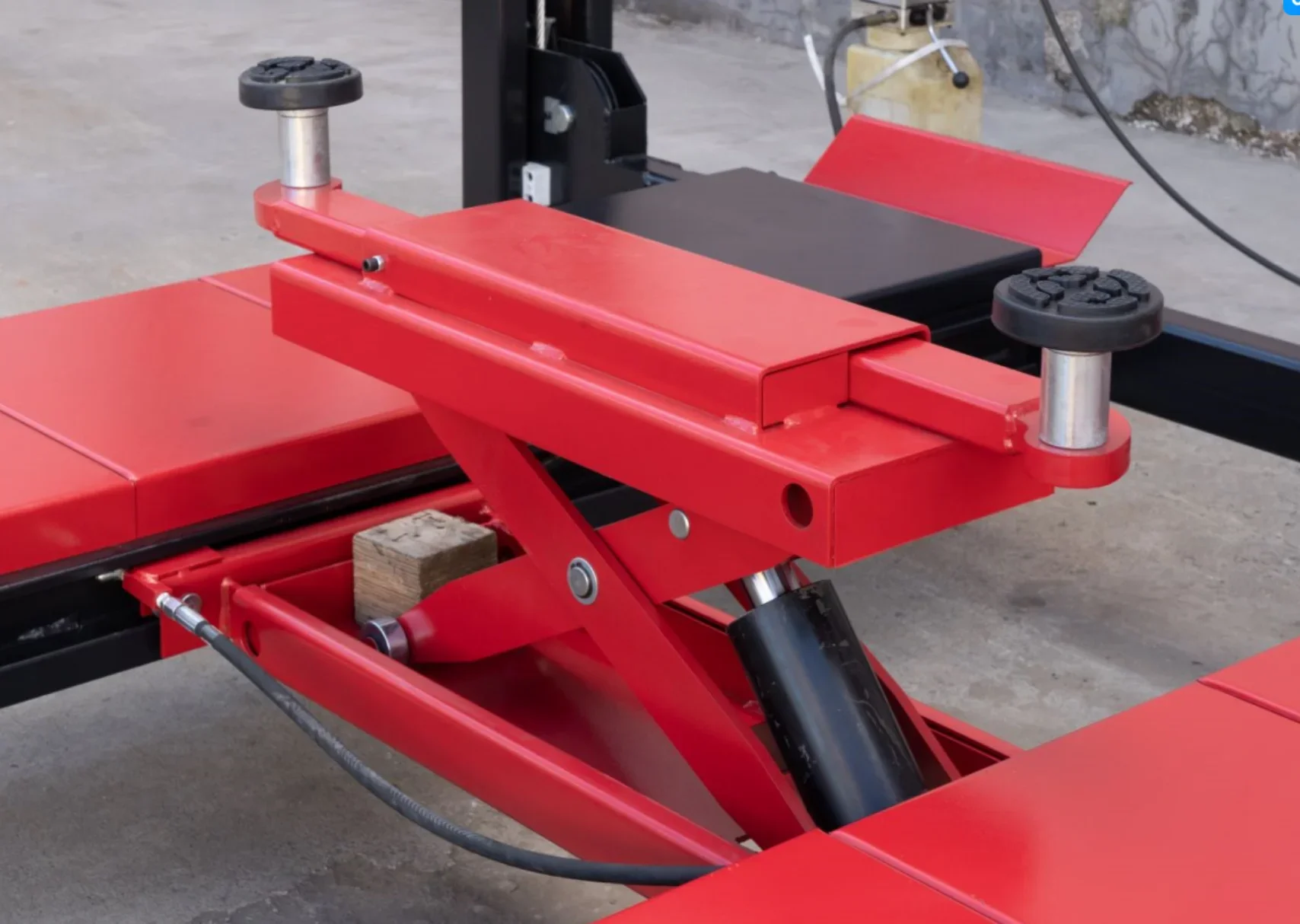 Workshop 4000kg Four post car lift 2 roller jack 4T Capacity 4 Post Car hoist Car lift