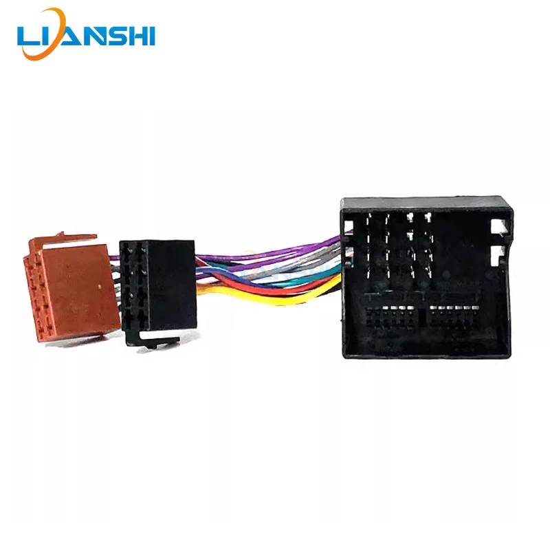 40 Pin 52 Pin Quadlock Radio Adapter Harness For VW Golf Passat Touran RNS RCD CD Navigation Head Unit Wiring Plug Kit OEMs
