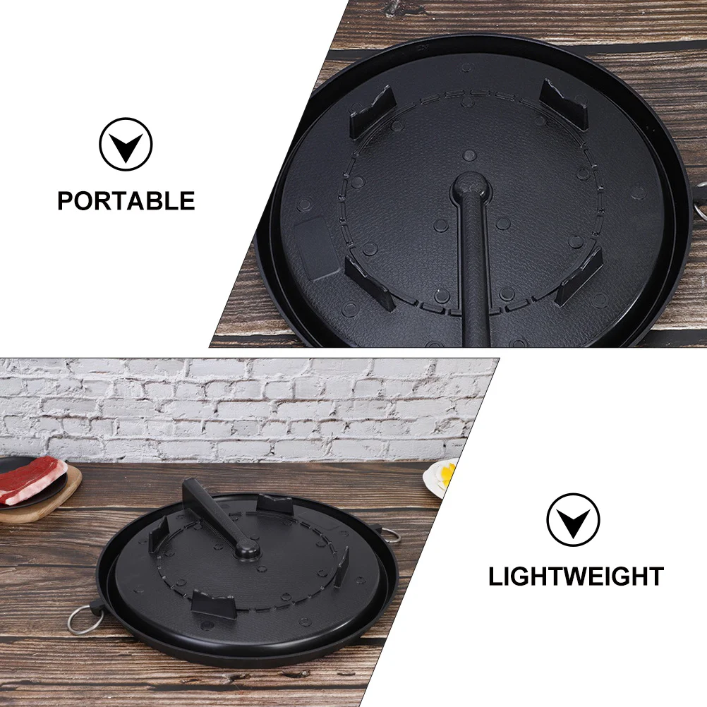 

Non-Stick Bbq Grill Plate Lightweight Portable Outdoor Bbq Pan Even Heat Roasting Tray Barbecue Dish Bakeware