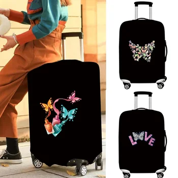 Bagage Beschermhoes Reisaccessoires Koffer Stof Slijtvast Vlinder Serie Beschermhoes 2024 Mode