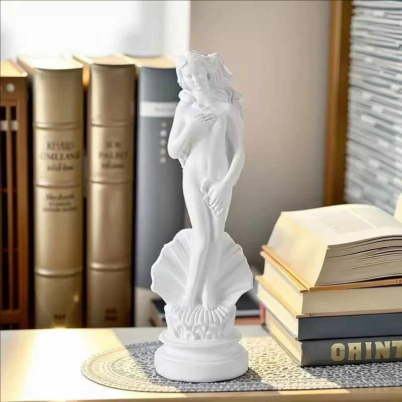  Nordic Venus Goddess Greece Angel Aphrodite Sculpture 18CM Resin Home Living Room Decor Figurine Classical Art Small Statue