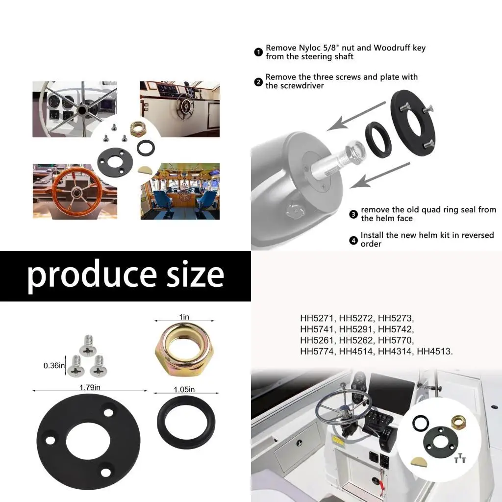 

31BC Professional Hydraulic Helm Searm Repair Complet для компонентов рулевого управления морской лодки