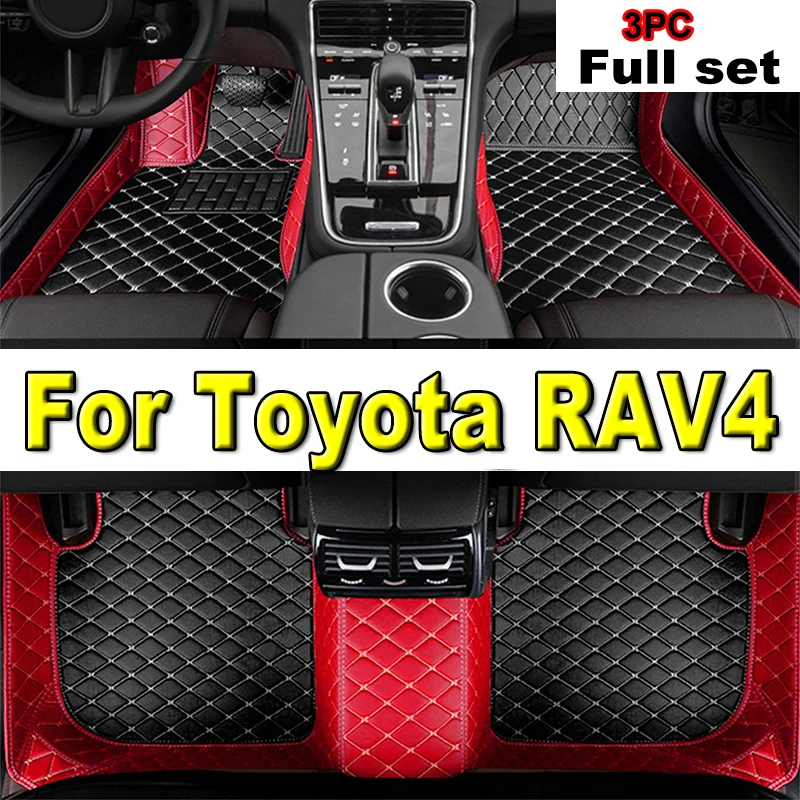 

Car Floor Mats For Toyota RAV4 Vanguard XA30 2006~2012 Carpet Auto Durable Rugs Luxury Leather Mat Anti Dirt Pad Car Accessories