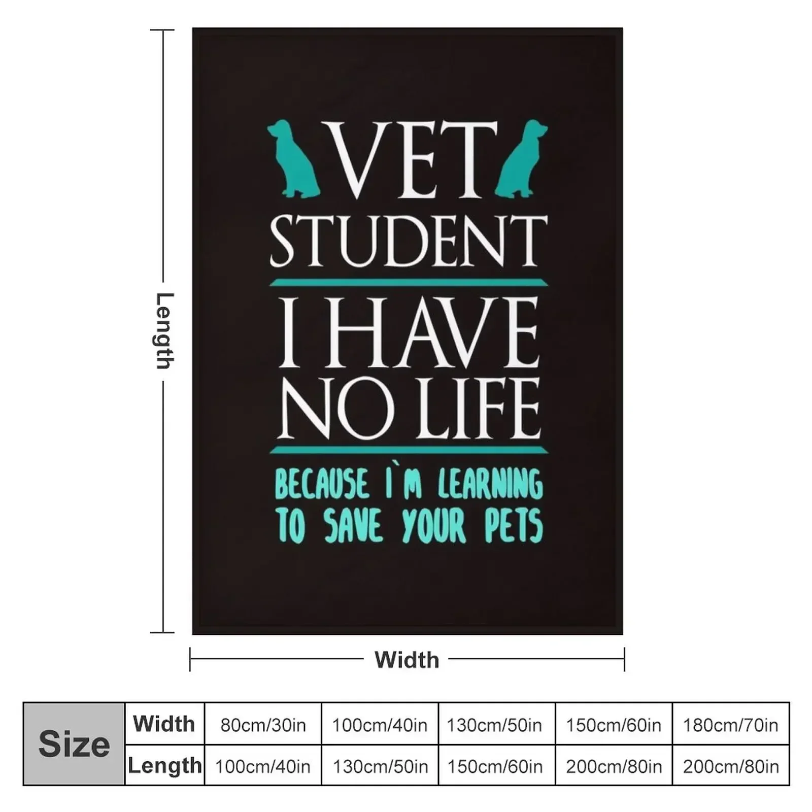 Vet Student Gift Medical Pet Helper Student Throw Blanket Summer manga Soft Big Luxury Designer Giant Sofa Moving Blankets