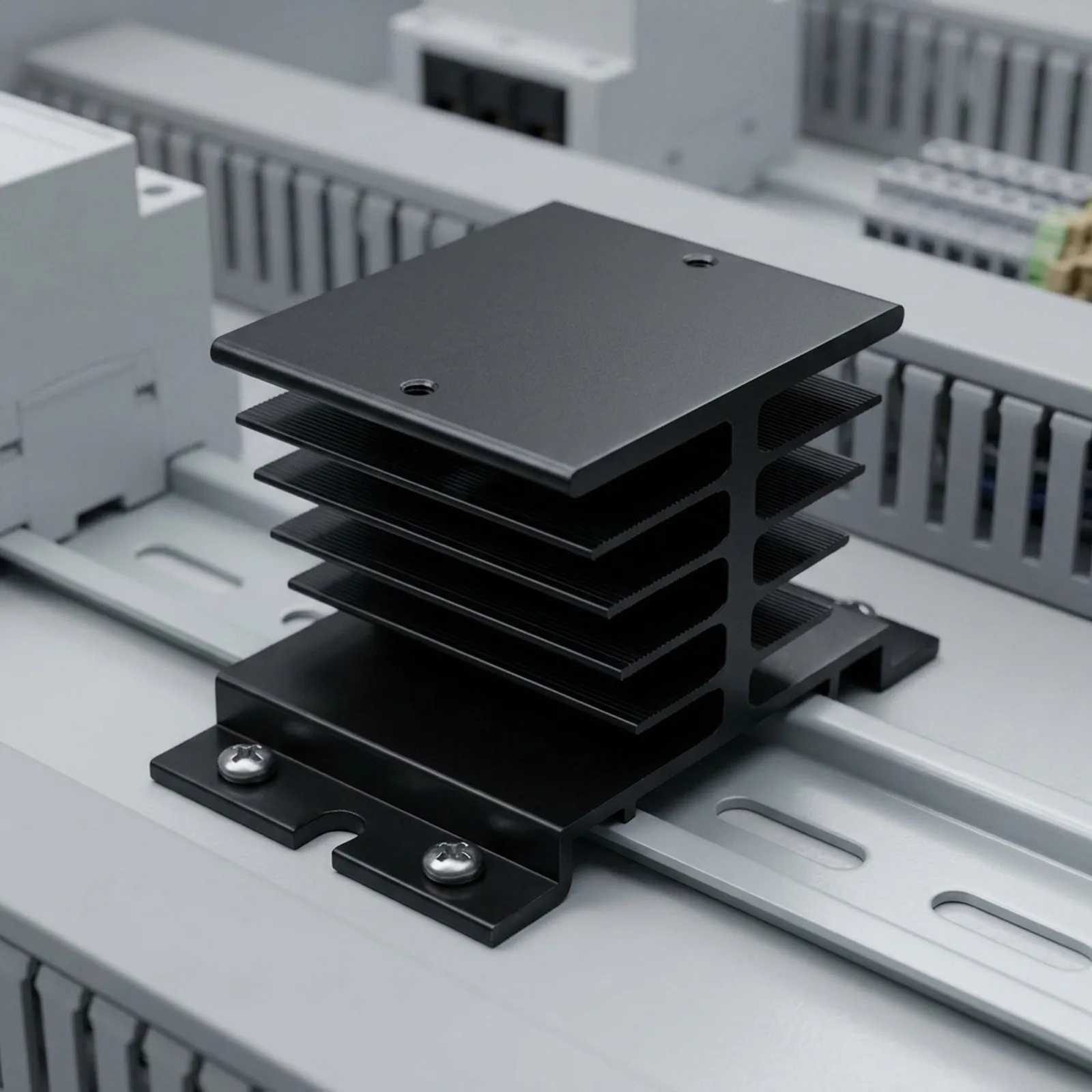 Aluminum Heat Sink for ssr Dissipation For Single Phase Solid State Relay 10A-40A Instrument Parts Accessories Aluminum Radiator