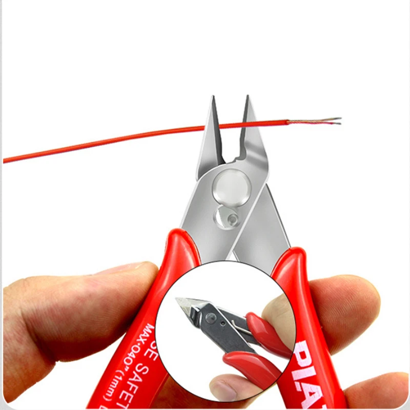Imagem -03 - Fio Cortador Ferramenta Faça Você Mesmo Aparador de Corte Lateral Diagonal Cabo Multifunction Faça Você Mesmo Alicate Mão Mini Snips Flush Nipper Trimmer 170