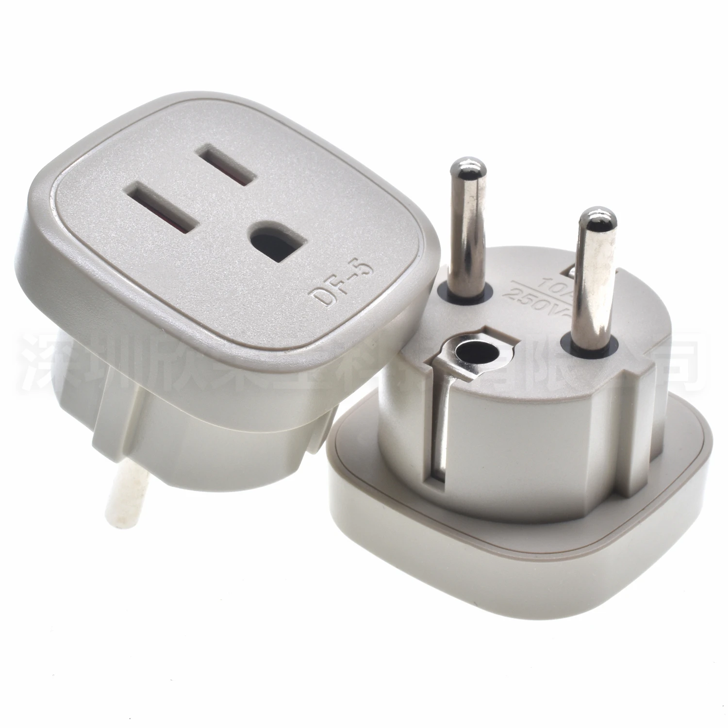 US to EU Adapter Built-in safety Shutter Euro Charger Power Adapter EU converter Electrical Outlets Travel Germany Russia Poland