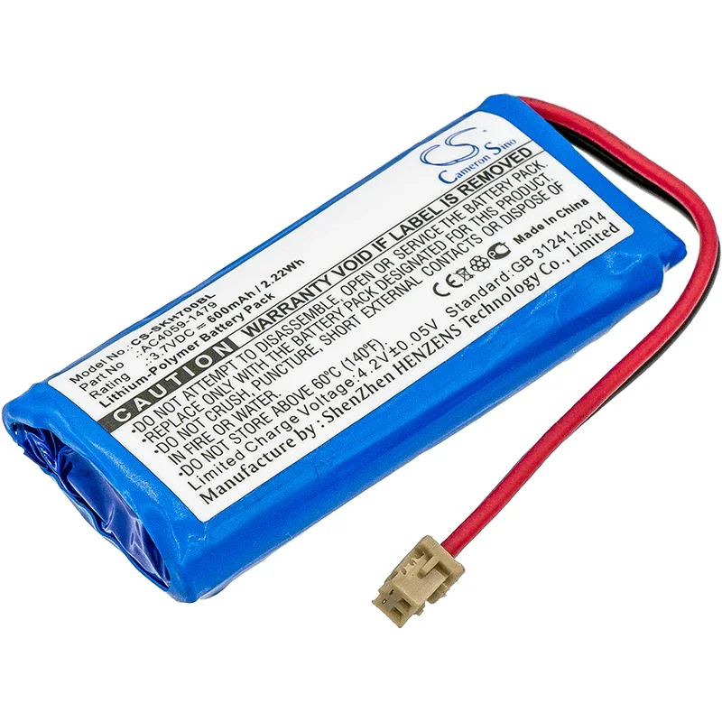 3.7V 600mAh Barcode Scanner Battery AC4059-1479 for Socket Mobile CHS 7Qi 7X 7Xi 7XRx 7XiRx +TOOL
