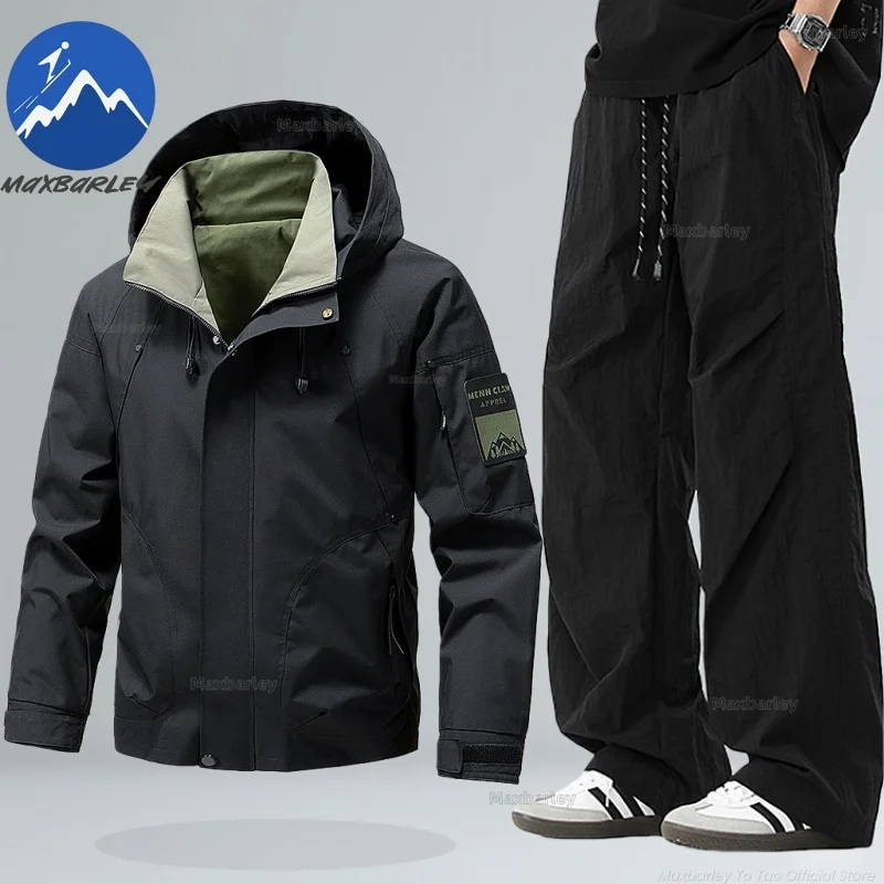 

Maxbarley Men 2 piece Set Cycling Clothes MTB Jacket + Pants Mountain Bike Windbreaker Windproof Outfit Traje De Ciclismo Hombre