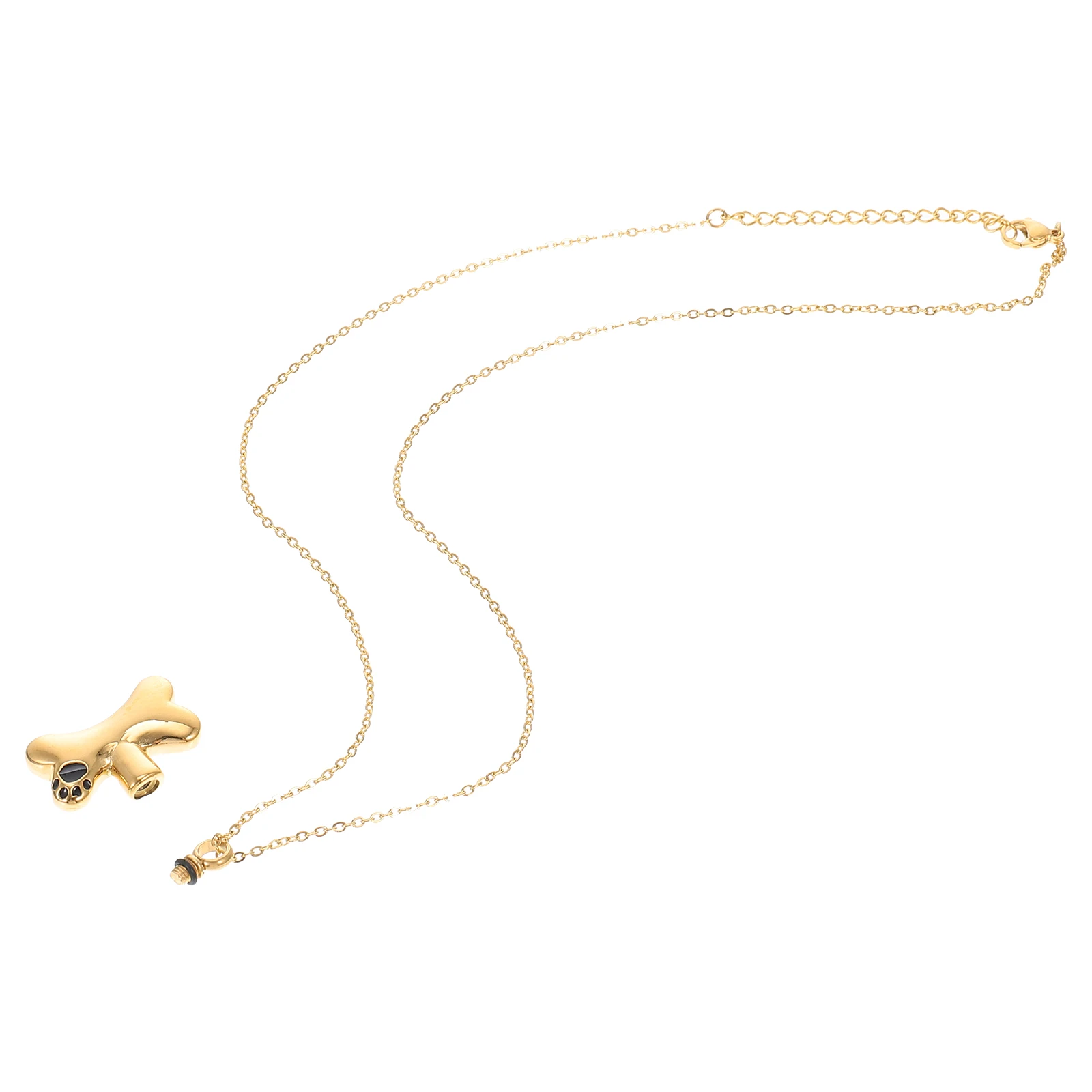 

Pet Urn Necklace Memorial Ornaments Container Ash Pendant Decorations Perfume Titanium Steel Keepsake Women's Necklaces