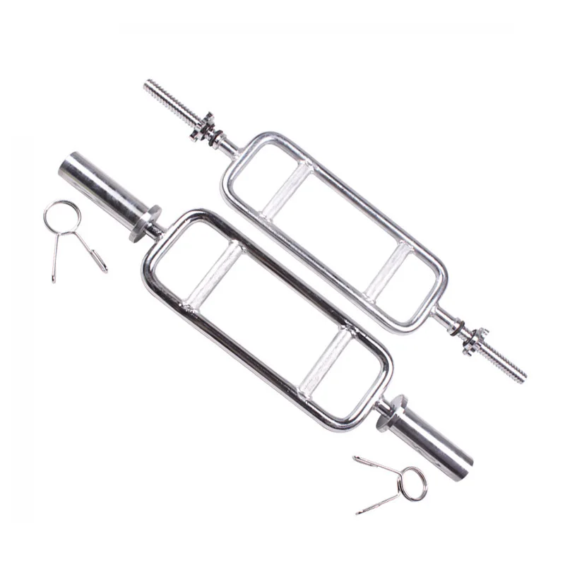 

Squats Deadlifts Shrugs Tricep Bar 34" Chrome Barbell Bar 34" Weightlift Barbell Home Gym Fitness Exercise