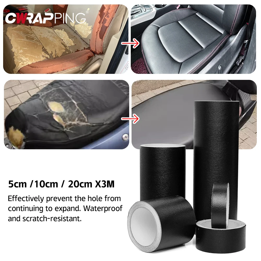 Kunstleder-Reparaturband, Kunstleder, für Sofa, Autositze, Möbel, Reparaturflicken, Vinyl-Leder-Reparaturset, Autozubehör