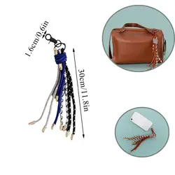 Bag Tassel Rope Multi-color Rope Phone Lanyards Bag Decors Multifunctional Bag Pendants Woven Tassel Ropes Phone Case Accessory