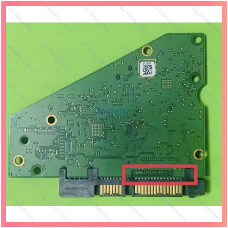 Б/у плата жесткого диска для логической платы Seagate / 100815597, REV G 3035 Б/у плата жесткого диска для логической платы Seagate / 100815597, REV G 3035