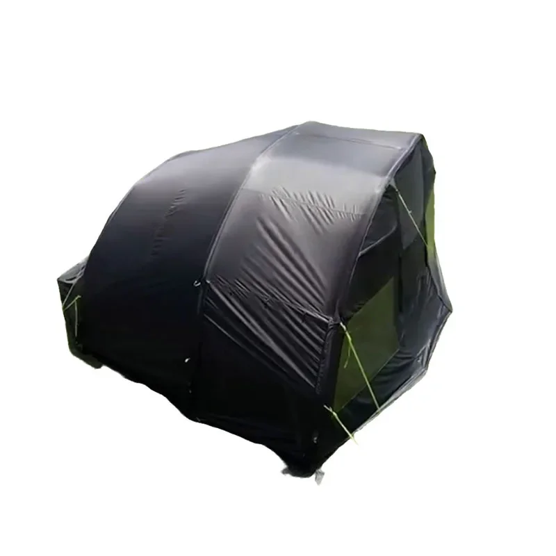 

Inflatable tent for duplex two-layer vehicle