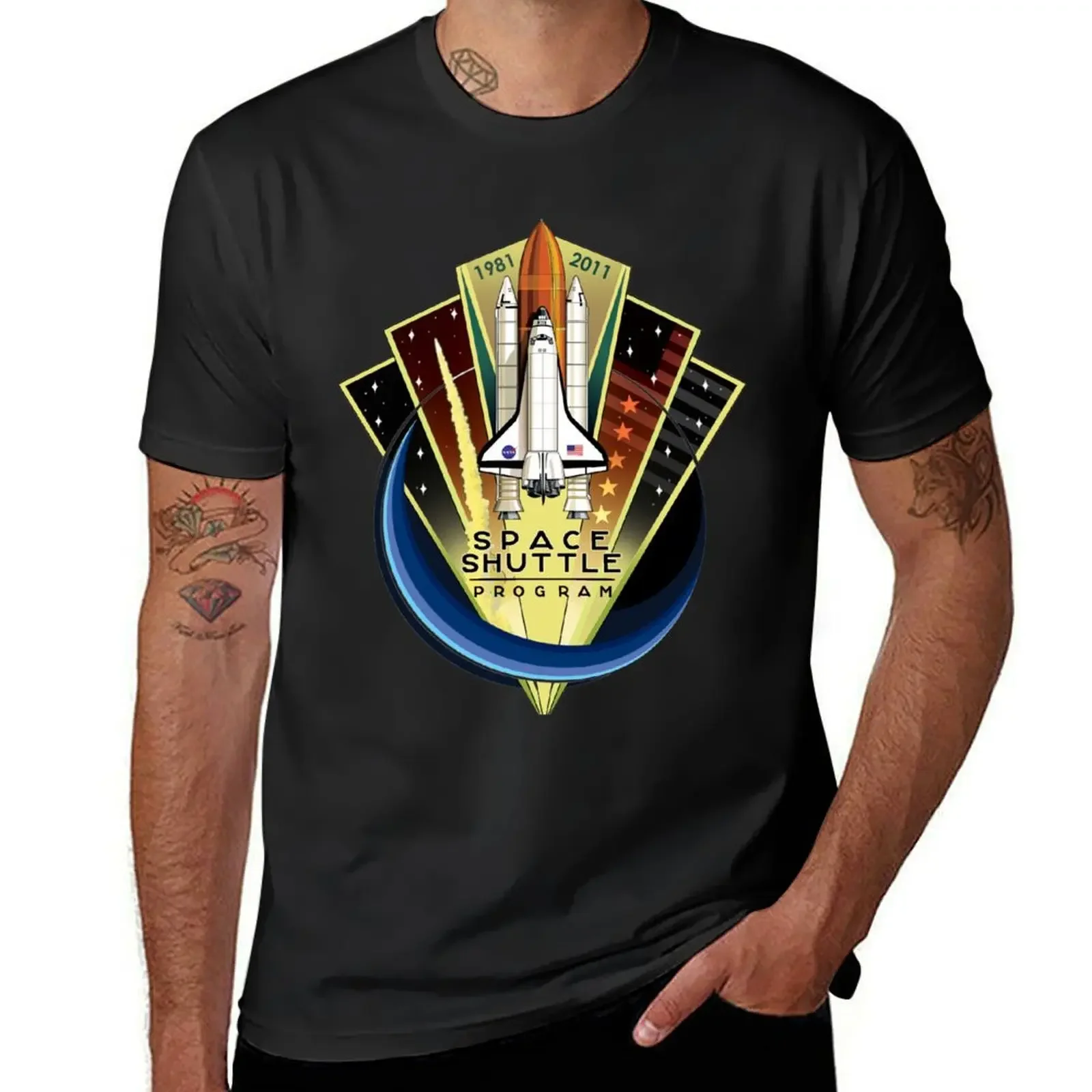 Shuttle Program Commemorative Patch T-Shirt sublime Blouse luxury clothes men