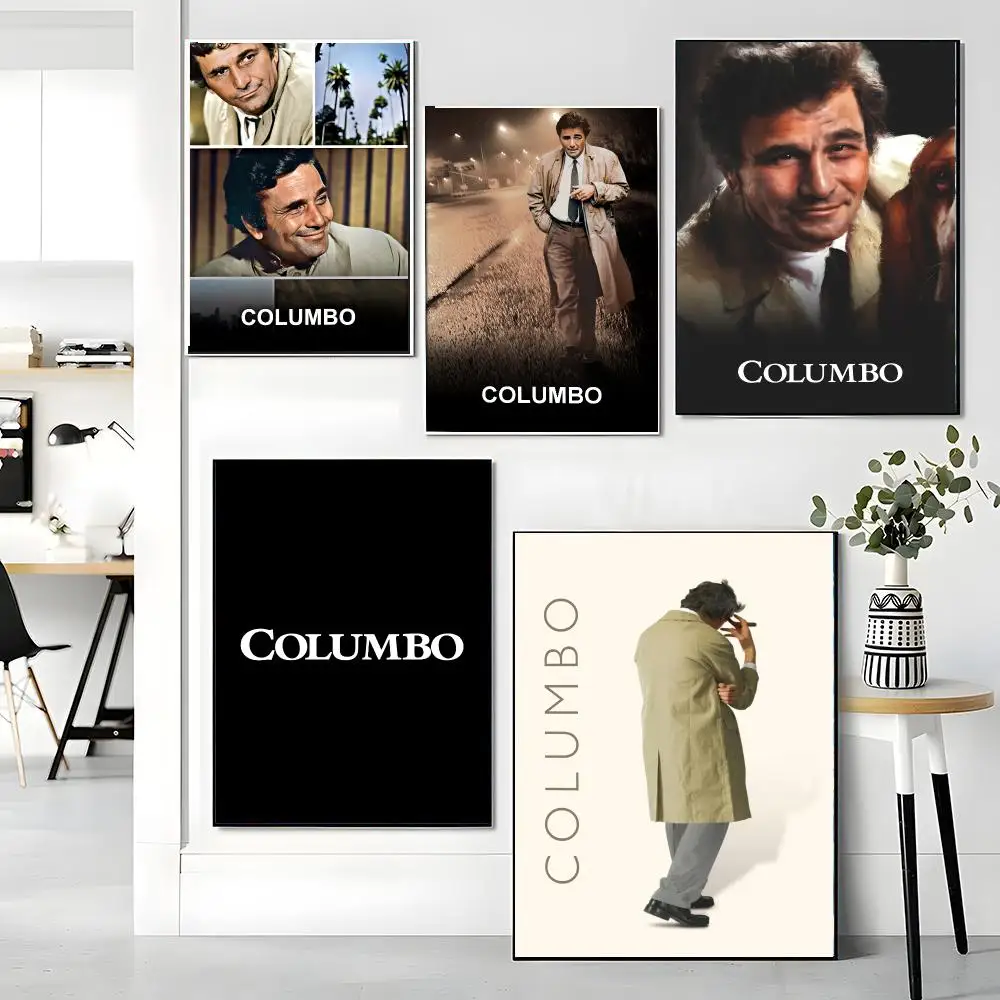 tv series C-Columbo-O Painting Calligraphy Boho Botanical Decor for Living Room Elegant Home Style
