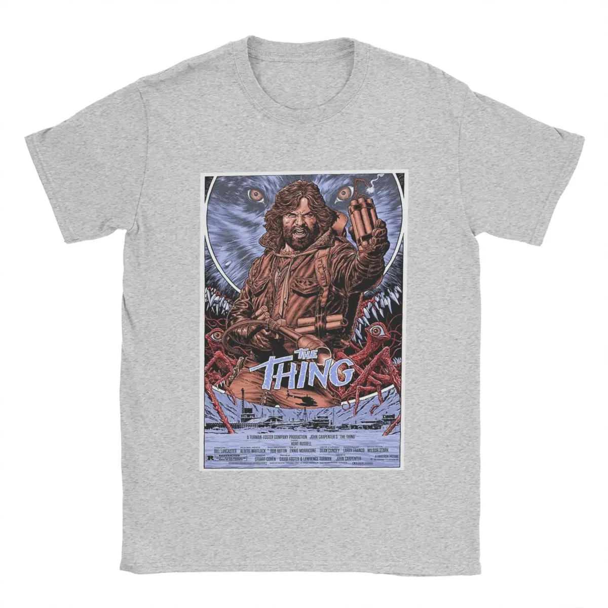 2025 The Thing فيلم الرعب تي شيرت الرجال والنساء القطن مضحك تي شيرت س الرقبة تي شيرت قصير الأكمام بلايز الجرافيك المطبوعة #2