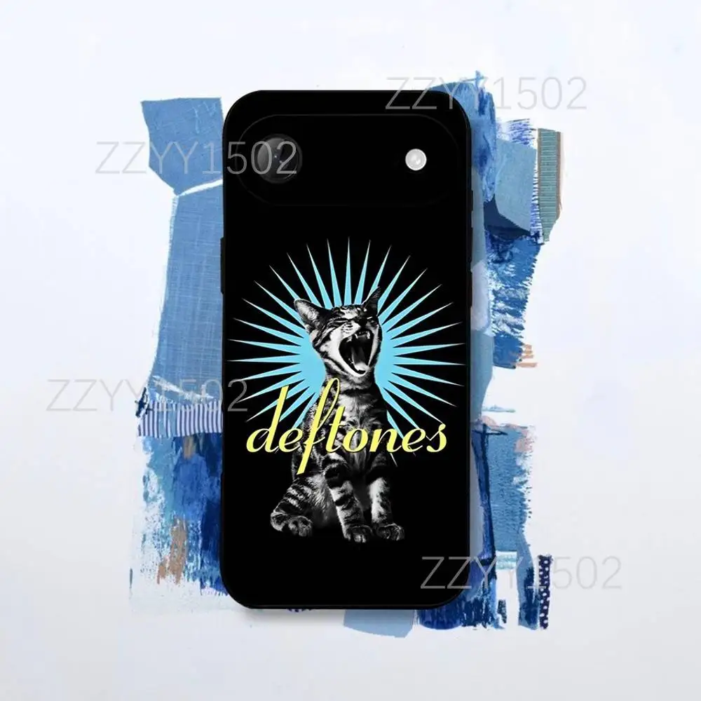 D-Deftones Private Music Phone Case For iPhone 17,16,15,14,13,12,Pro,Max,Plus,E,SE4,Air,Mini Black Funda Shell
