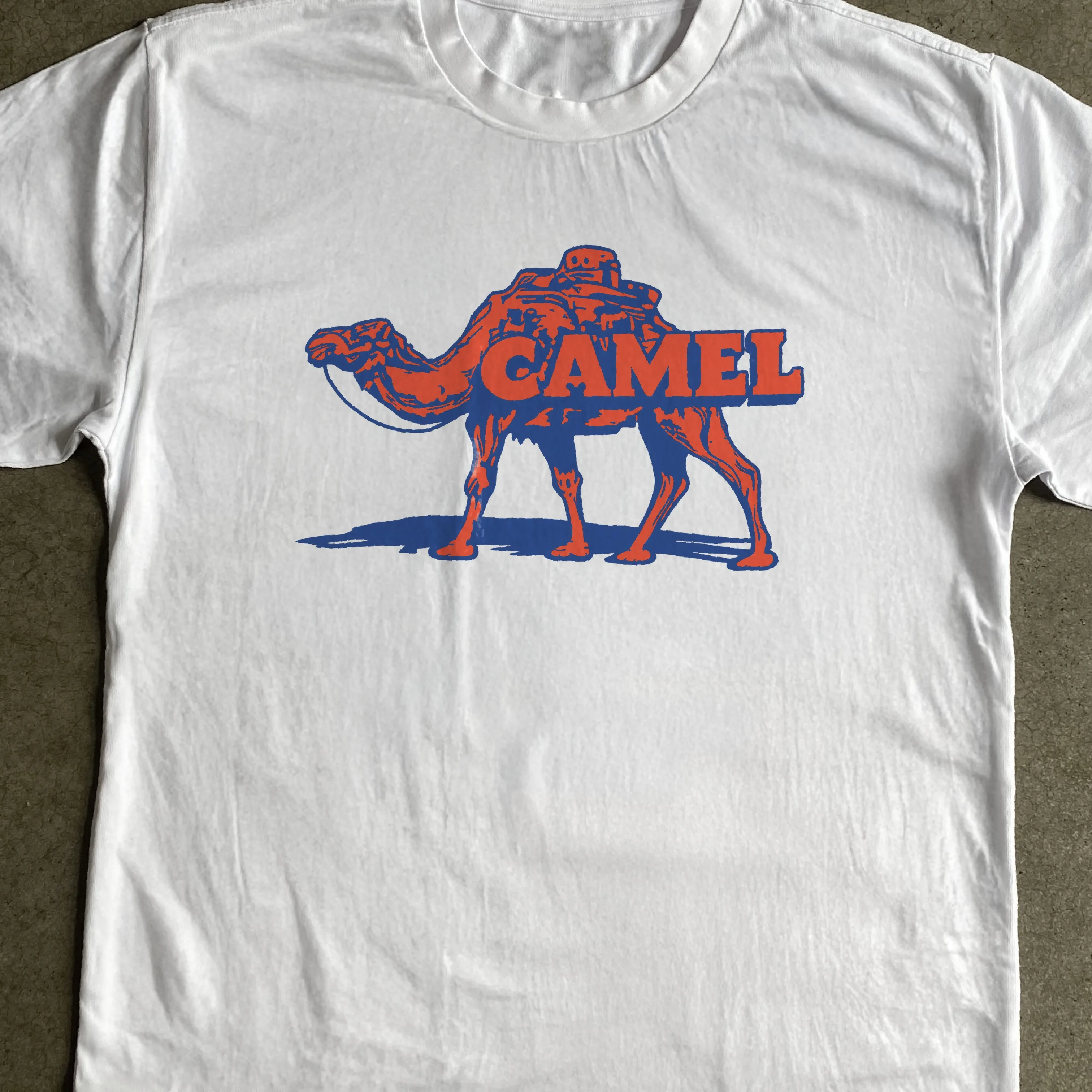Y2K Retro Camel Tobacco Printed Graphic T-Shirt Cotton Men Women Streetwear Tee