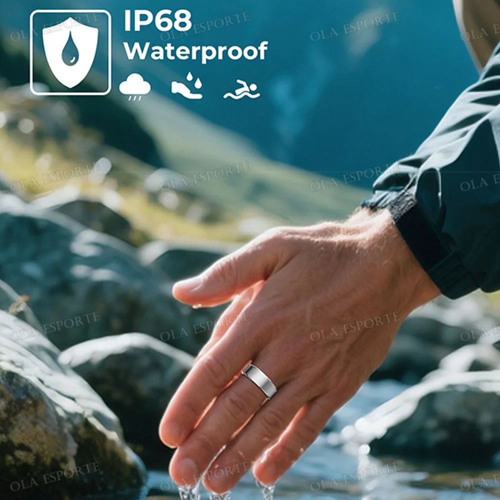 Smart Ring Motion Tracking IP68 Waterproof Smartring Heart Rate Blood Oxygen Sleep Monitor Sports Rings Men Women Holiday Gifts