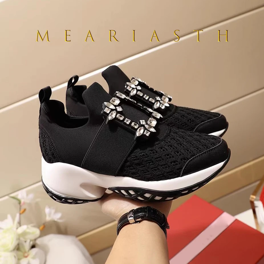 

New white Fashion High Platform Sneakers Women Spring Autumn Lace Up Comfort Wedges Height Increasing flat Causla Shoes Footwear