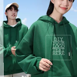 long sleeve pullover sweatshirt men and women drawstring cap sweatshirt top 93% cotton + 7% spandex 700gsm LS-355 Winter Hoodies