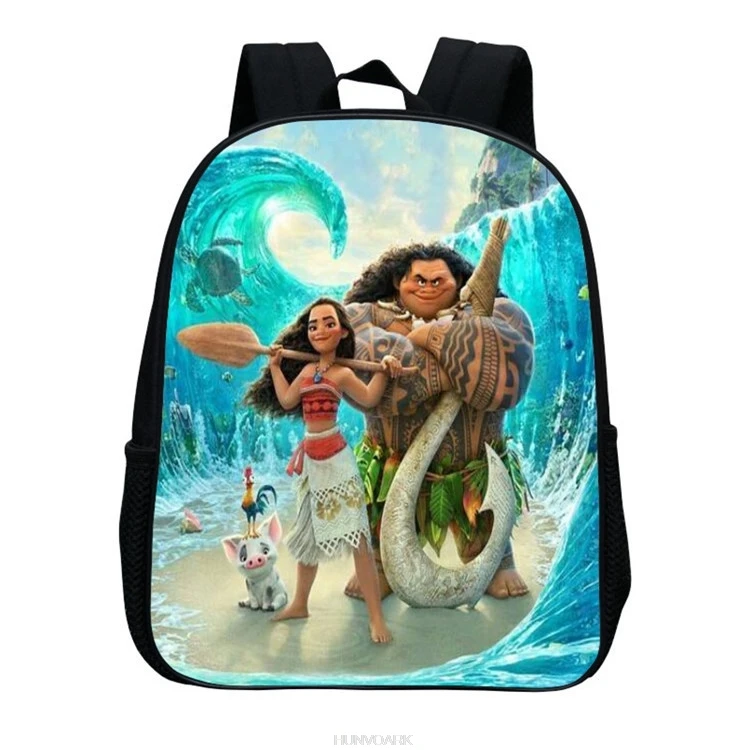 Cartoon Children Backpack Princess Moana Printed Baby Kids Preschool School Book Bags Small Bag Boys Girls Schoolbag Mochila