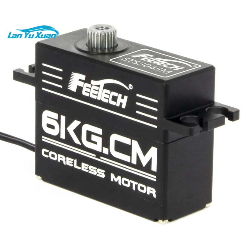 Feetech 6V 6KG RC Servo STS3045M Single Axis Serial with 360 Degree Magnetic Encoding Metal Gear Battery-Powered TTL for Robots