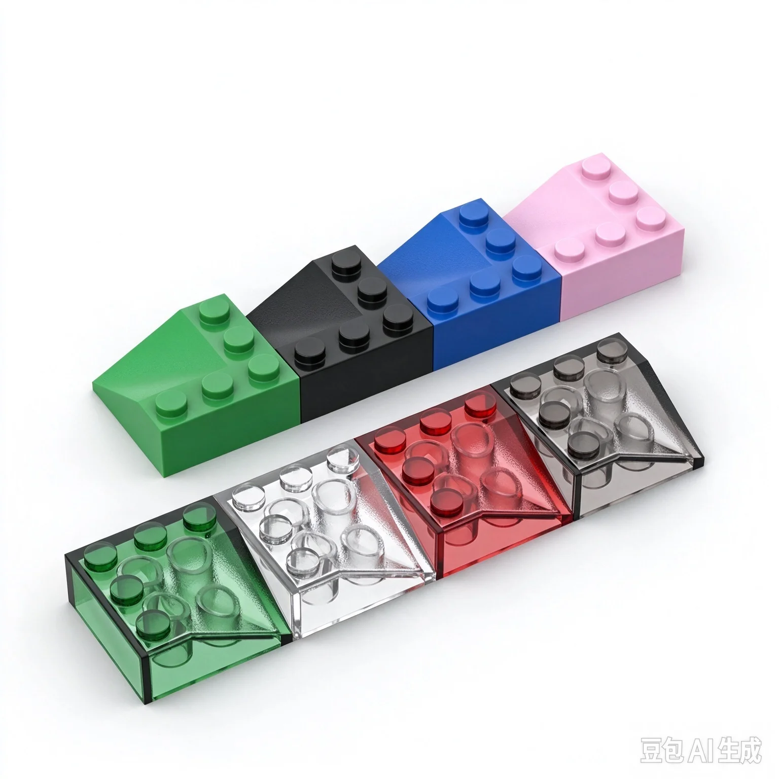 20PCS CORNER BRICK 3X3/22.5° INSIDE Compatible 99301 Bricks, Slopes Self-Locking Bricks Building Blocks Toys Accessories
