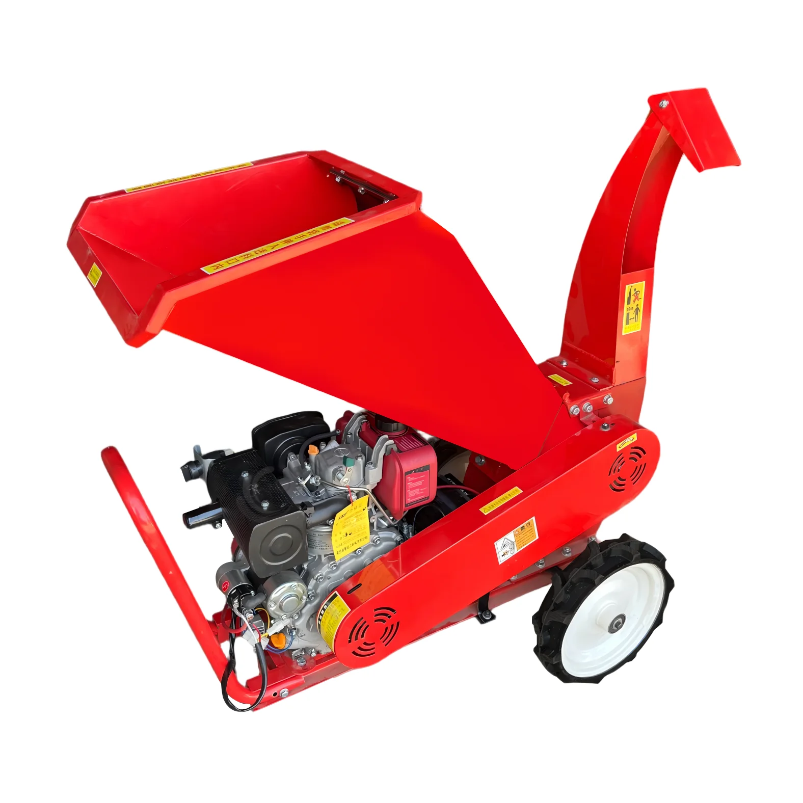 Electric Wood Branch Crusher Machine Efficient Blade-type Branch Shredder for Garden Waste Management