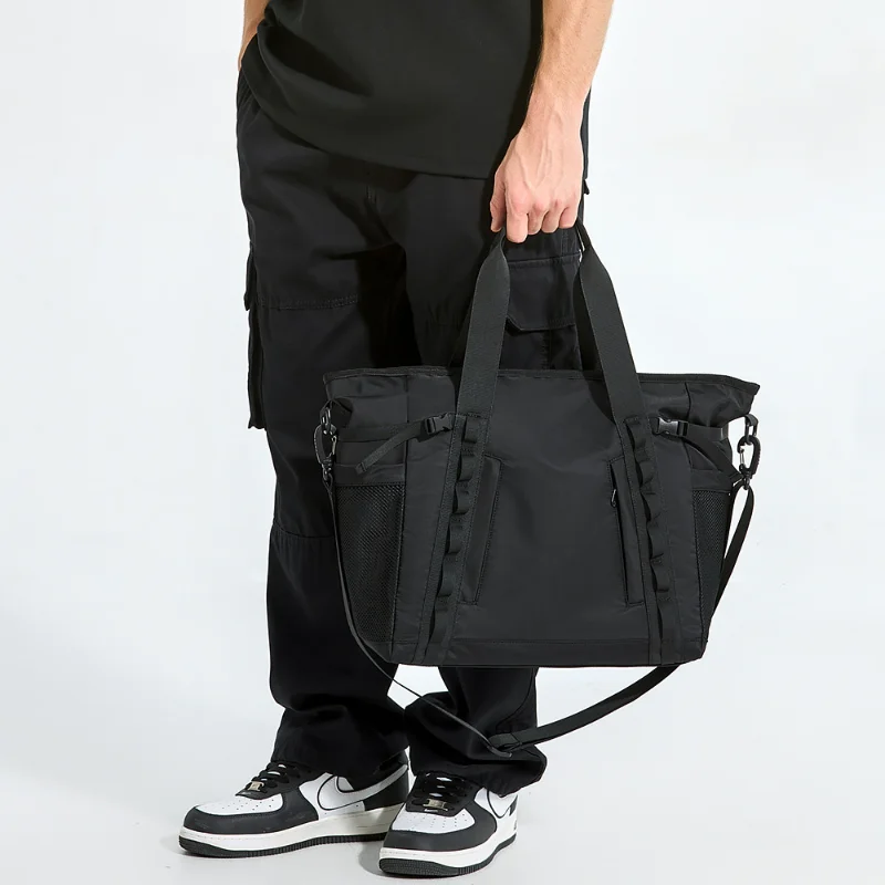 Large Capacity Tote Bag for Men 2026 Sports Fitness Outdoor Travel Male Shoulder Bag Men's Business Trip Duffel Messenger Bag