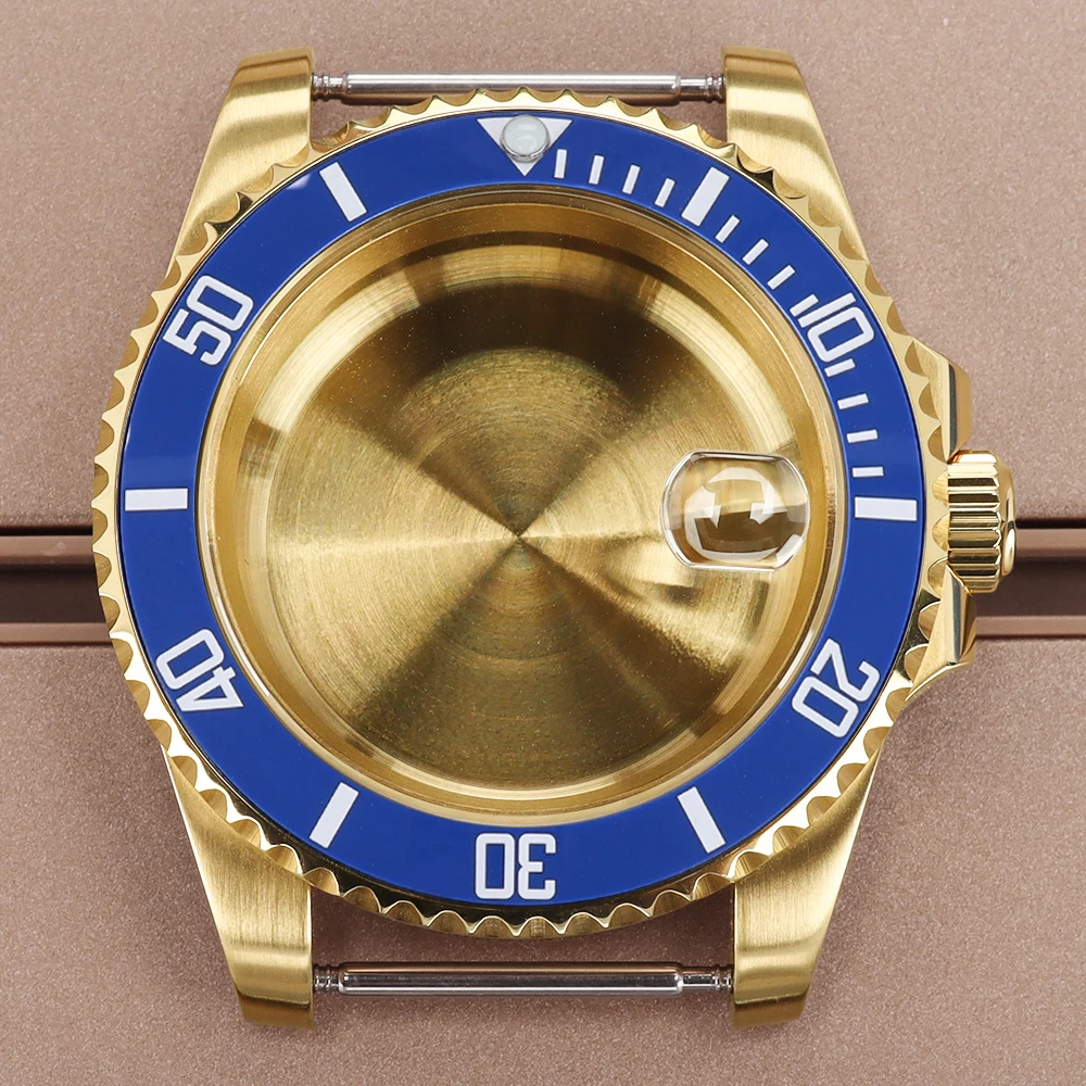 

40mm 200m Waterproof Watch Case Ceramic Bezel insert For SUB Seiko NH35 NH36 NH38 NH34 Miyota 8215 ETA 2824 28.5mm Dial Sapphire