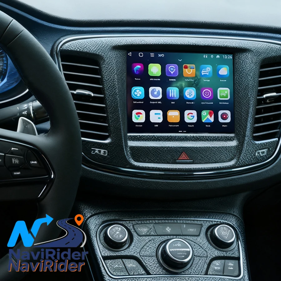 8.4inch Stereo Wireless Carplay Video Player For CHRYSLER 200 Bluetooth GPS Navigation DSP WiFi 4G Android 15 Car Radio Screen