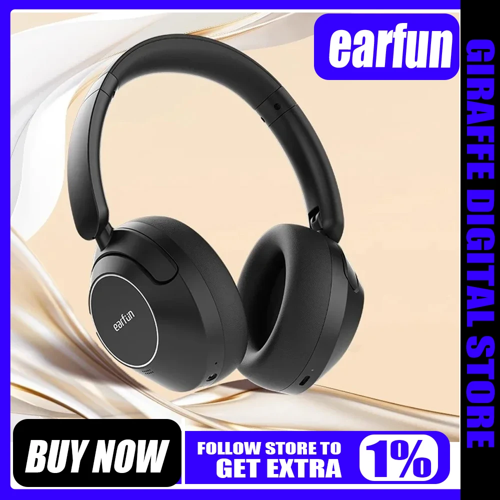 EarFun Wave Pro casque Bluetooth sans fil bruit actif rduction de faible latence haute rsolution personnalis e-sports couteurs Gamer accessoires