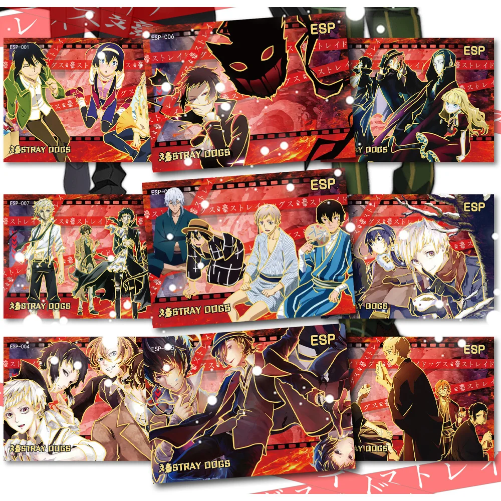 Tarjetas de Anime Bungo Stray Dogs, SHUOKA, Nakajima, ACG, TCG, CCG, caja de refuerzo de Anime japonés, regalo de juguetes y pasatiempos Doujin,