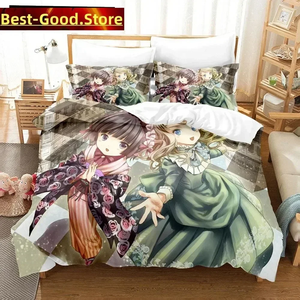 3D Anime Croisée In A Foreign Labyrinth Bedding Set Duvet Cover Full Queen King Size Pillowcase Bed Printed Bed Set Single Twin