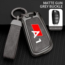 For Audi A1 S1 8x S line 2016 2018 2019 2023 Custom LOGO Zinc Alloy Car Key Case Remote Control Protector Keychain Accessories