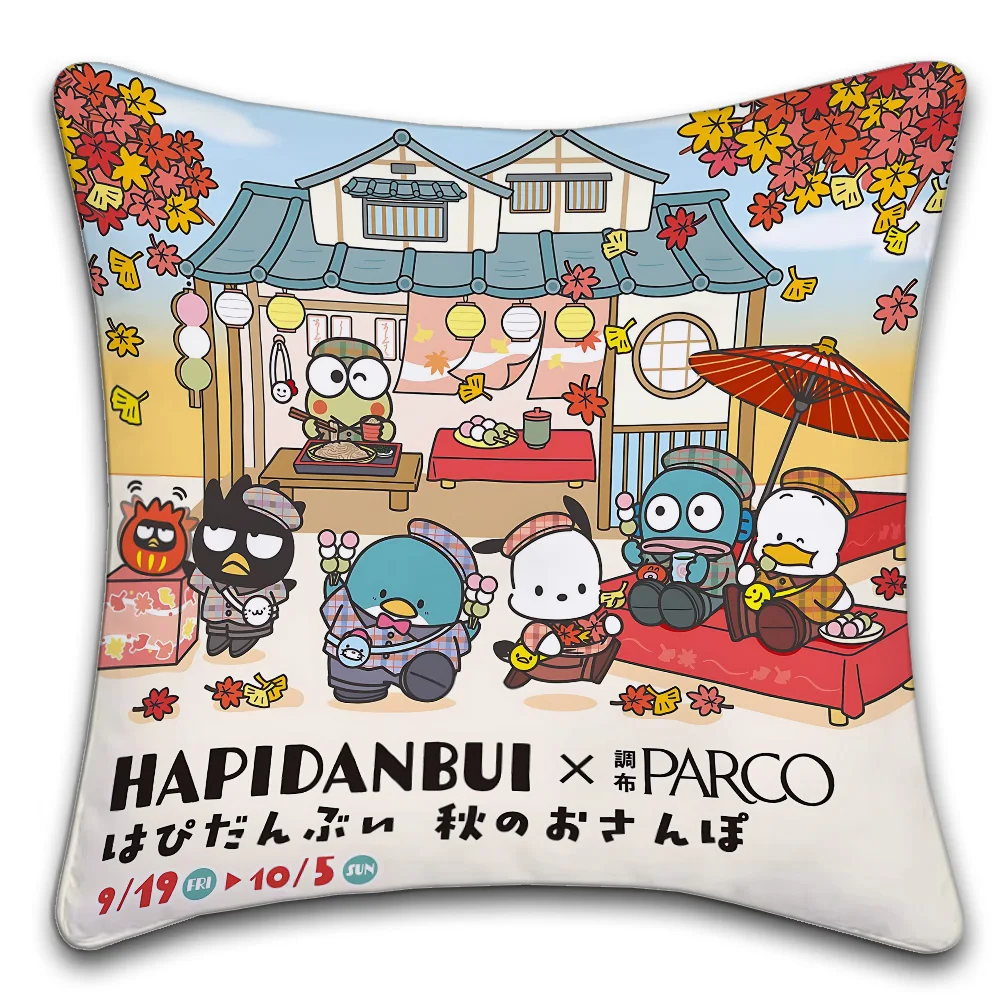Sanrio BadBadtz-maru Anime  Personalized Pillow Cover Kids Bedroom Wild Party Decor Pillowcase kid Birthday shower Gift
