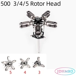 JDHMBD 500 helicopter Three Four Five Blade Main Rotor head Set  for Align GARTT ALZRC Tarot 500 Spare parts RC Helicopter