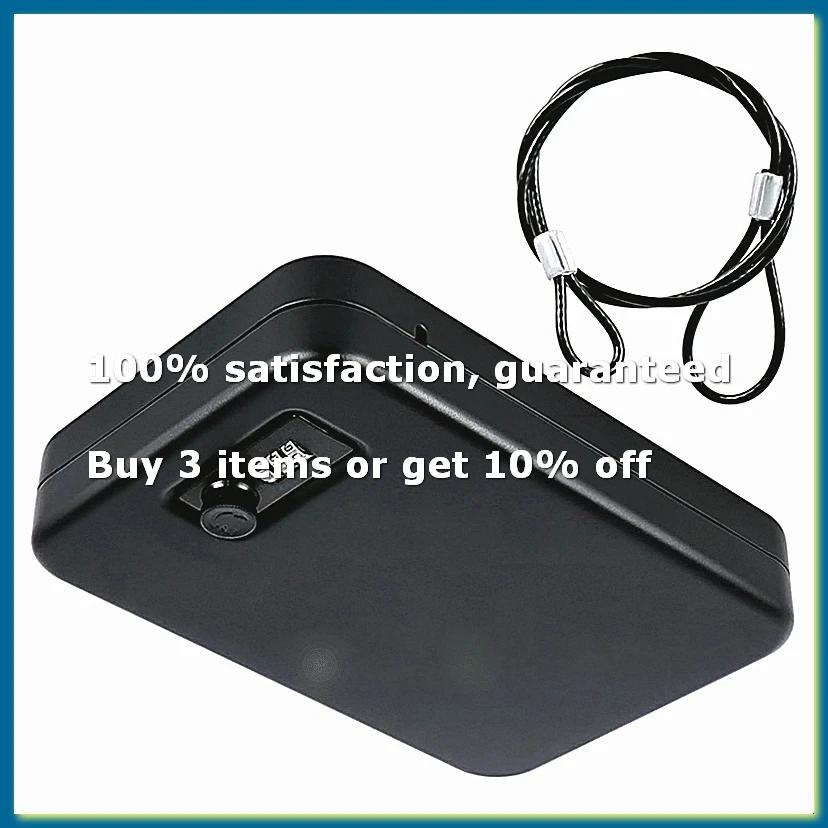 Safe for , Solid Steel Safe, Small Handgun Lock Box with Combination Lock Portable Travel Handgun Safe-A62I